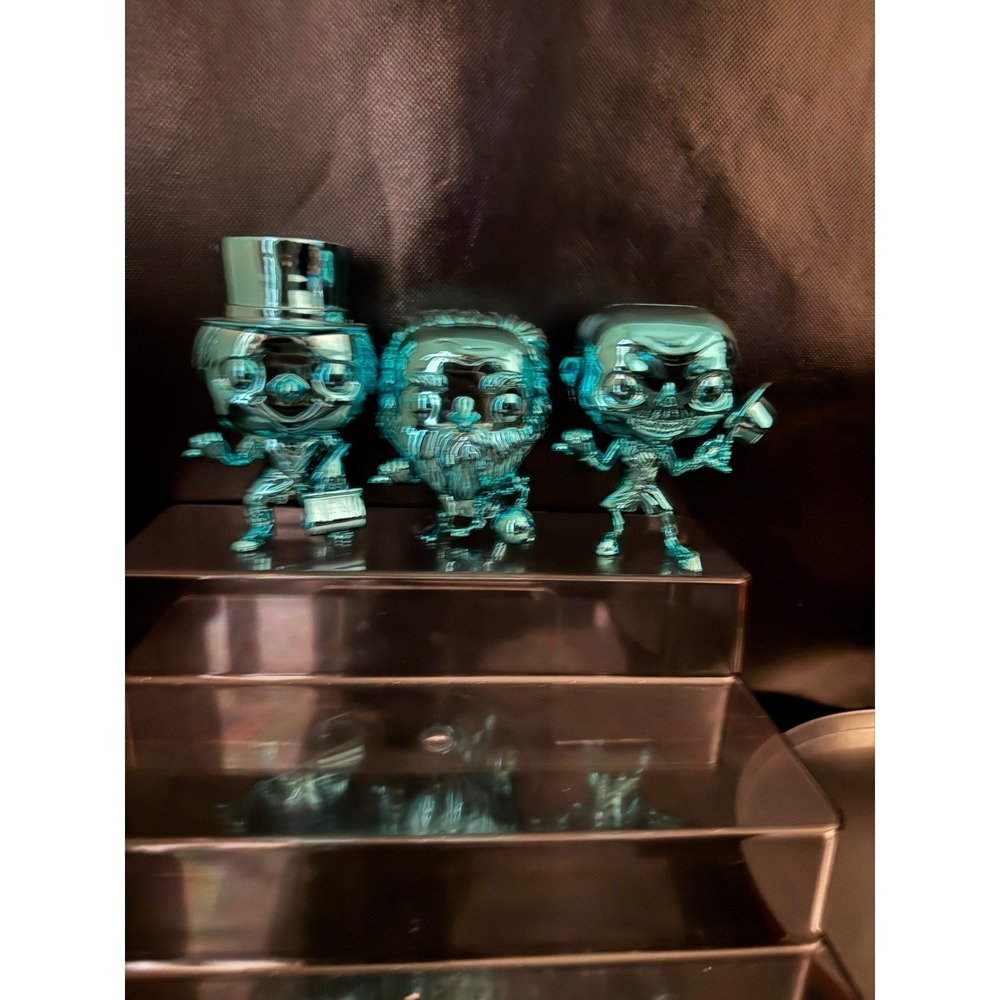 Funko Pop Haunted Mansion Doom Buggy Metallic Teal Set 3 Figures